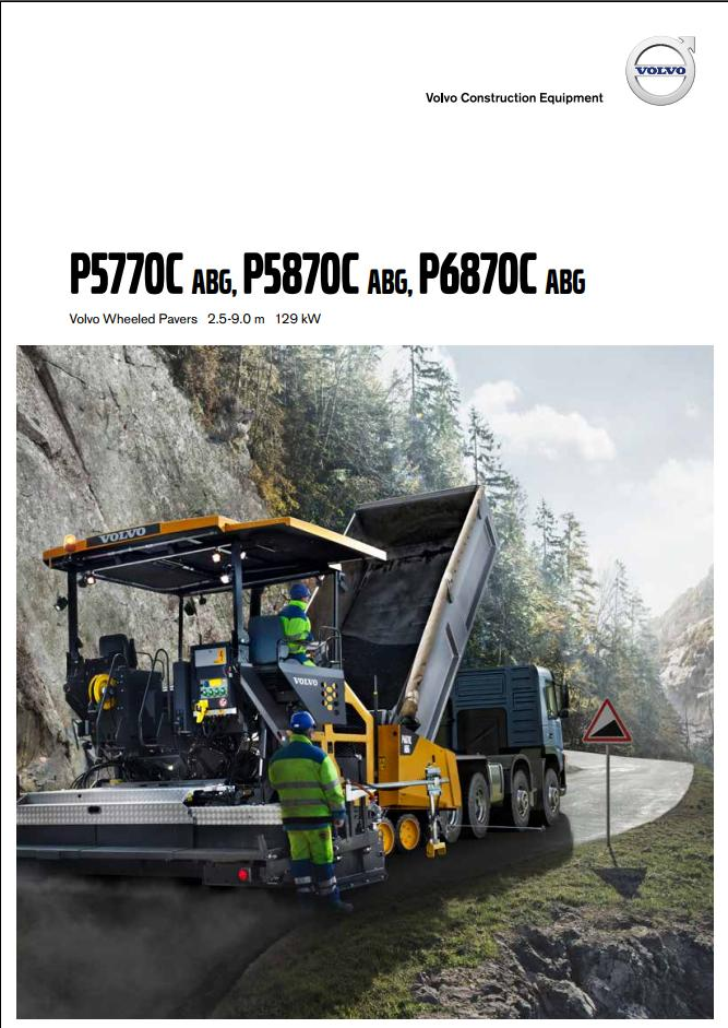 Volvo Tracked Paver P6870C ABG Service and Repair Manual PDF