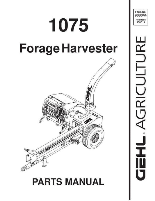 1075 Gehl Forage Harvester Parts Manual | Complete Parts Guide