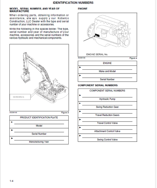 Kobelco SK350-9 Tier 4 Crawler Excavator Operator Manual