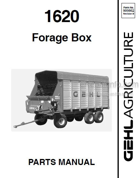 1620 Gehl Forage Box Parts Manual PDF | Complete Parts Guide