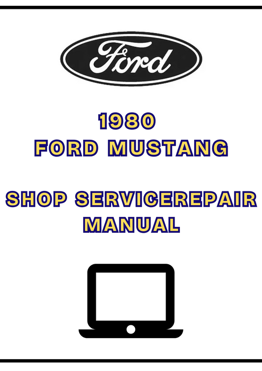 1980 Ford Mustang Shop Service Repair Manual PDF Download