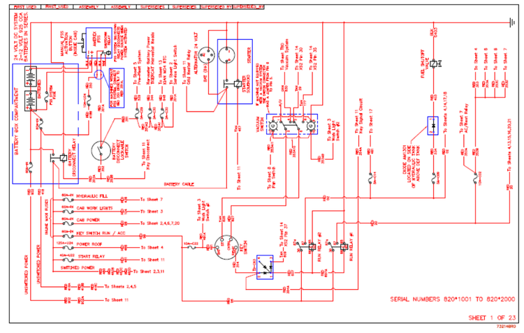 Tigercat L820D Feller Buncher Electrical Schematic Manual (82021001-82022000)