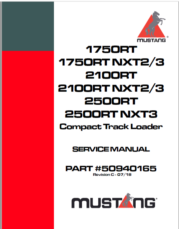 Mustang RT Loader Service Repair Manual PDF Download