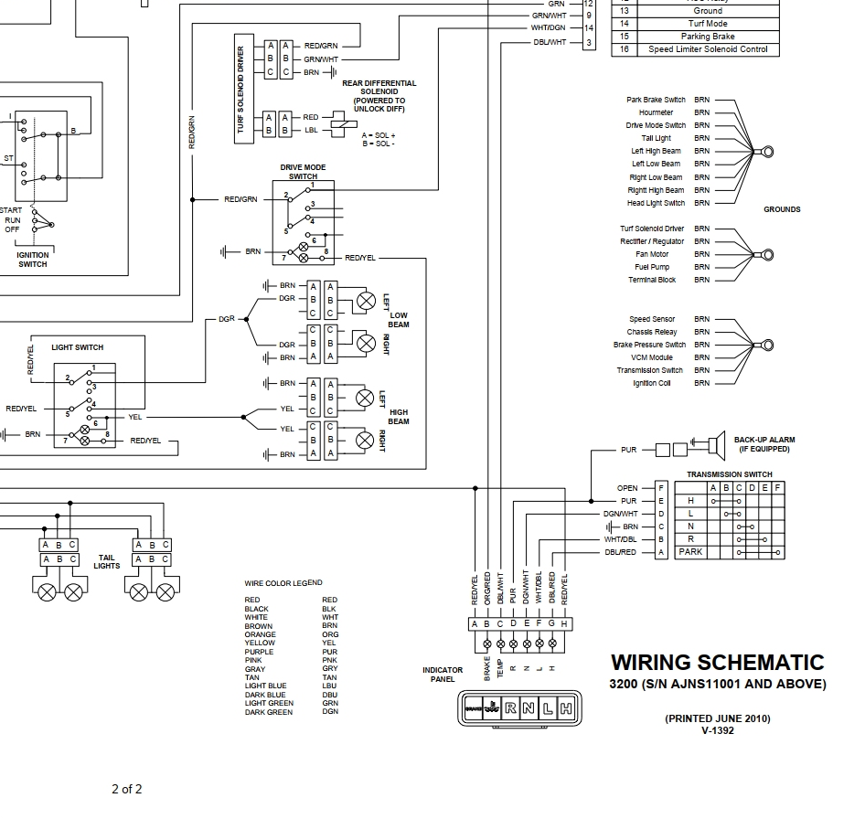Bobcat 3200 Utility Vehicle Electrical Schematic Manual PDF