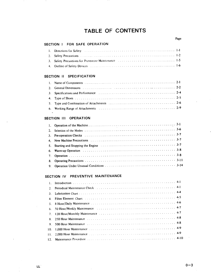 Kobelco MD140BLC II Hydraulic Excavator Operator Manual
