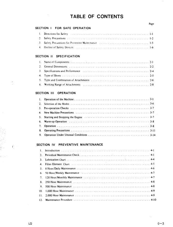 Kobelco K916-II & K916LC-II Hydraulic Excavator Operator Manual
