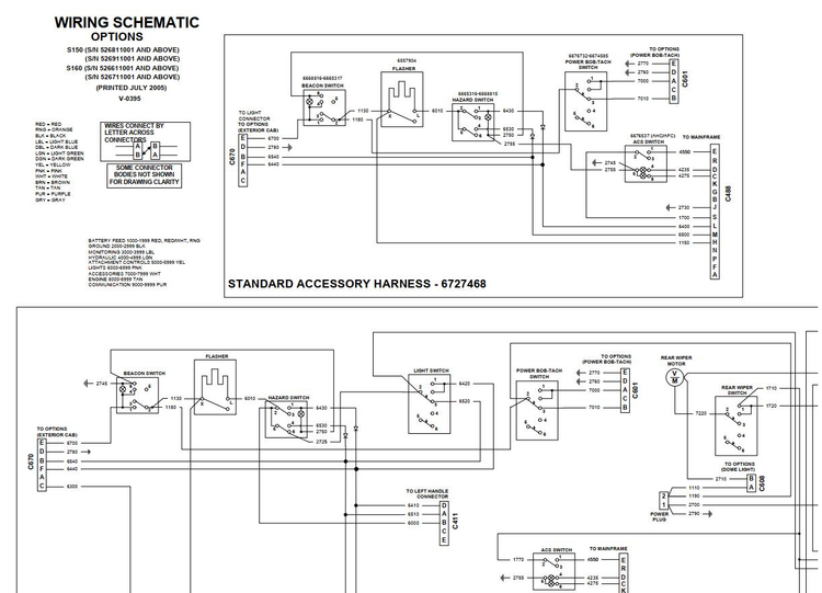 Bobcat Loader S160 Electrical and Hydraulic Schematic Manual PDF