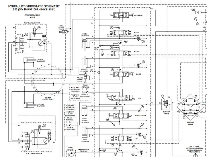 Bobcat Excavator E10 Electrical and Hydraulic Schematic Manual PDF
