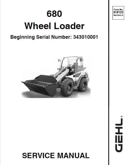680 - Gehl Wheel Loader (SN: From 343010001) Service Repair Manual