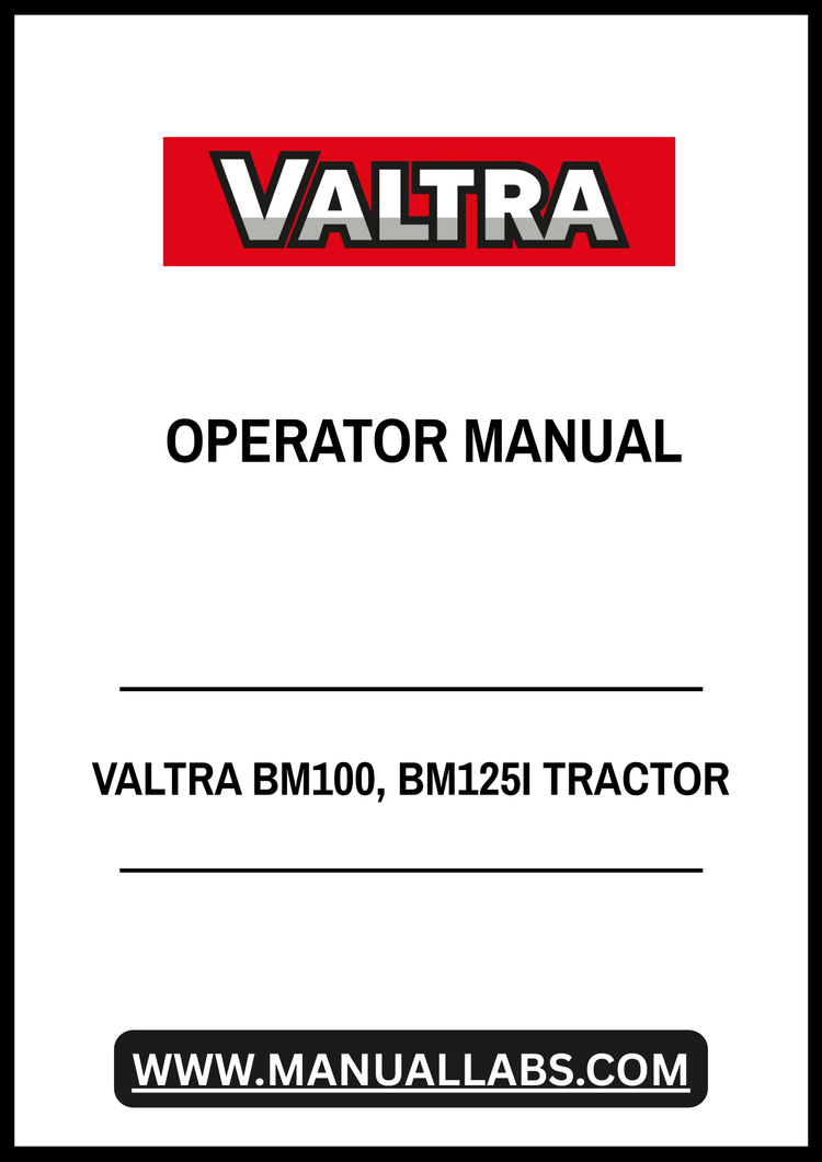 VALTRA BM100, BM125I Tractor Operator Manual – Complete Service & Operating Guide