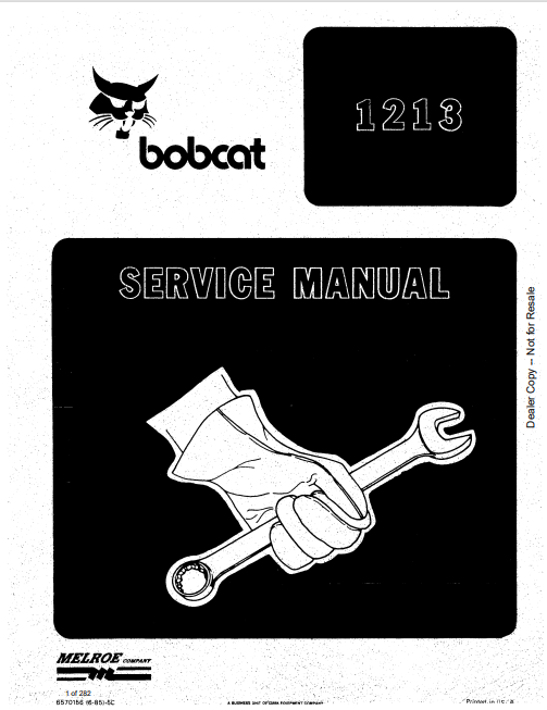 BOBCAT 1213 SERVICE MANUAL (6570156) - PDF FILE