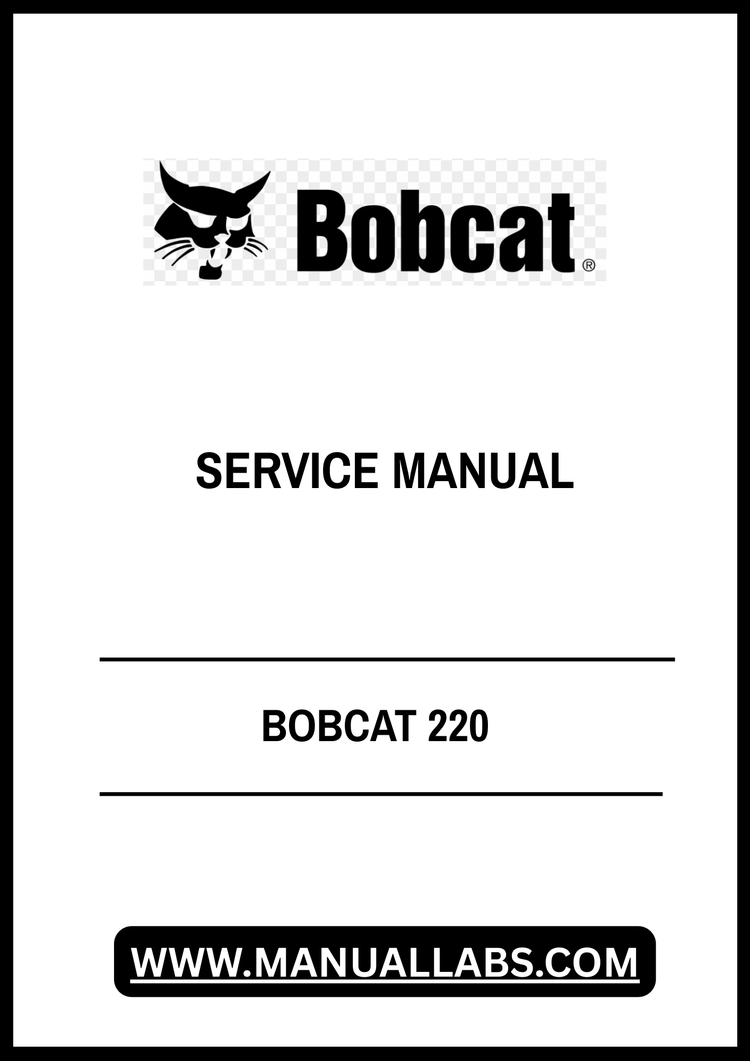 BOBCAT 220 SERVICE MANUAL 15001 - PDF FILE