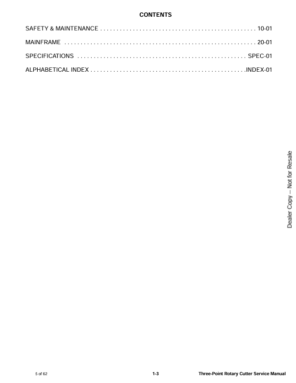 BOBCAT 3PT ROTARY CUTTER (7383797ENUS) SERVICE MANUAL PDF FILE