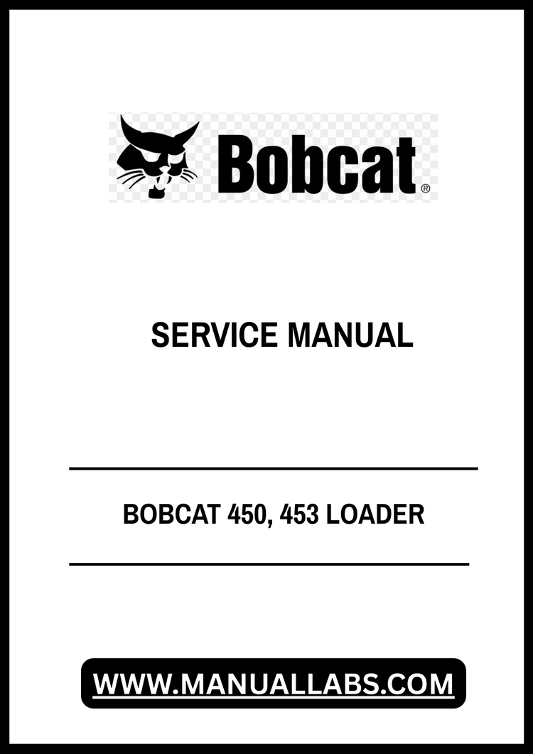 BOBCAT 442 OPERATION & MAINTENANCE MANUAL 6901800 - PDF FILE