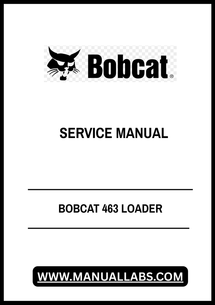 BOBCAT 463 LOADER SERVICE MANUAL 6901812 - PDF FILE