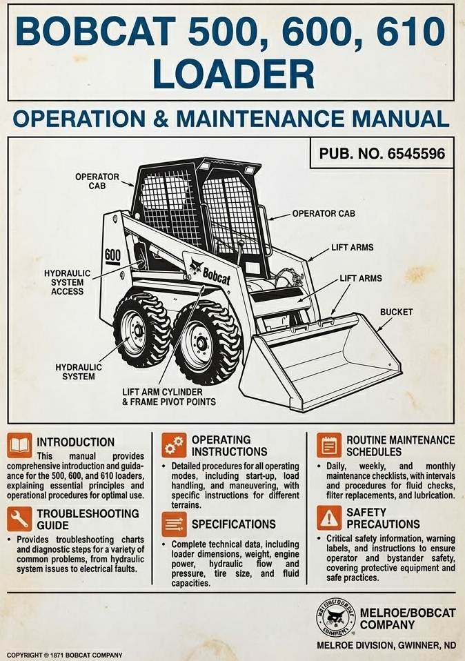 Bobcat 540 543 Loader Service Manual 6566181 PDF