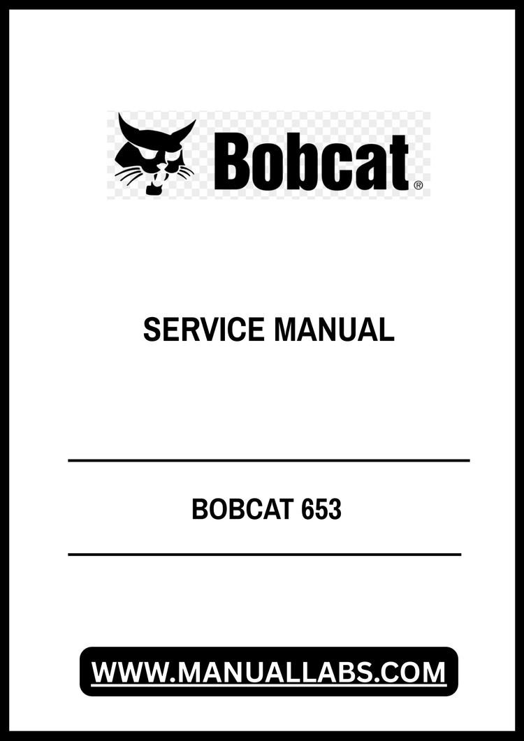 BOBCAT 653 SERVICE MANUAL 6724493 - PDF FILE