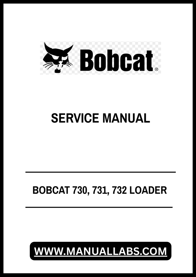 BOBCAT 730, 731, 732 LOADER SERVICE MANUAL 6556583 - PDF FILE