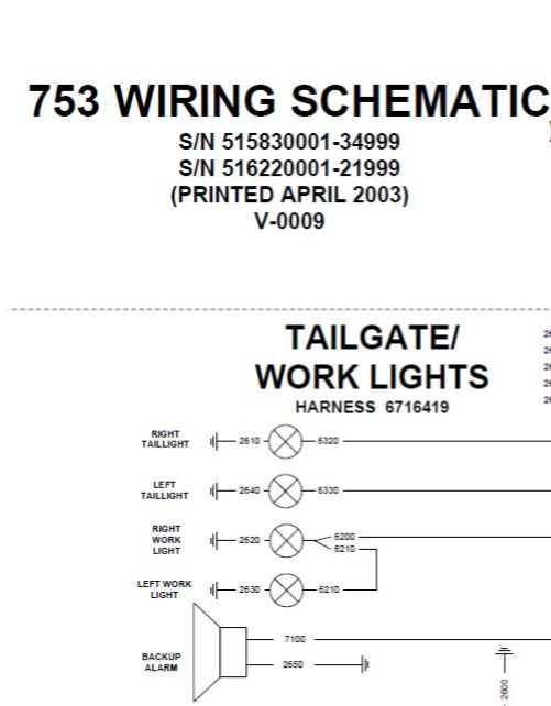 BOBCAT 753 HYDRAULIC SCHEMATIC MANUAL 6900976 - PDF FILE