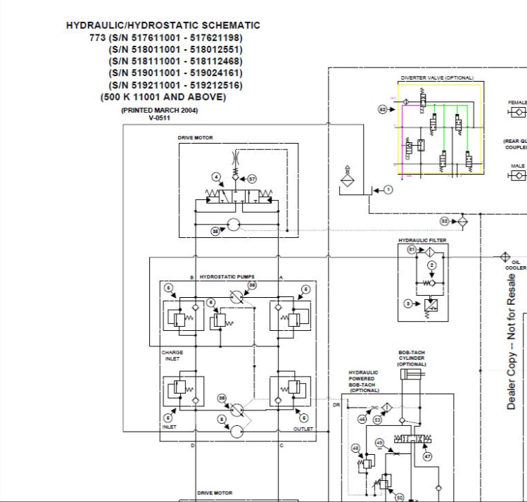 BOBCAT 773 ELECTRICAL WIRING SCHEMATIC MANUAL 6900834 - PDF FILE