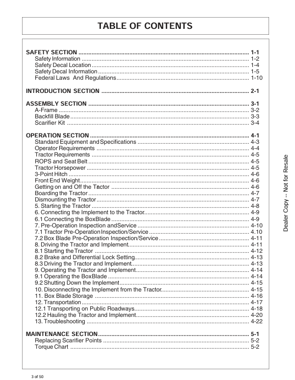 BOBCAT BOX BLADE (6904724) OPERATION AND MAINTENANCE MANUAL PDF FILE