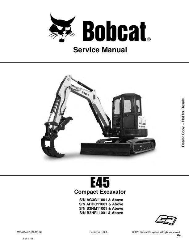 E45 Excavator 6989437 Service Information PDF