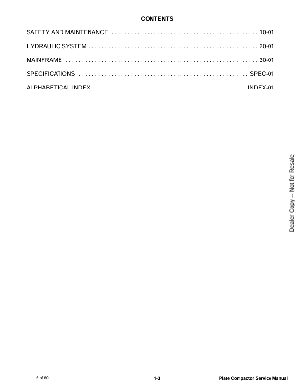BOBCAT PC30, PC60, PC62 PLATE COMPACTOR (6900902) SERVICE MANUAL PDF FILE