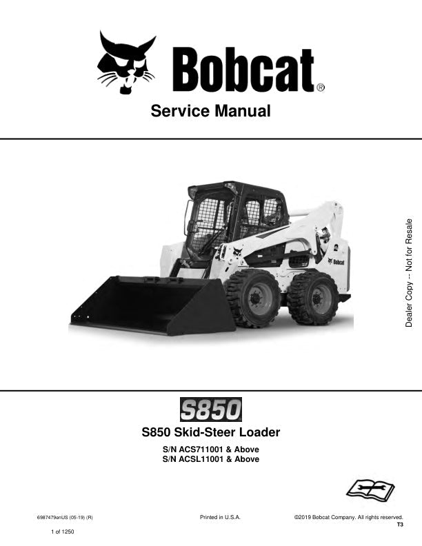 S850 ACS711001 ACSL11001 & Up Service Information 6987479 - PDF