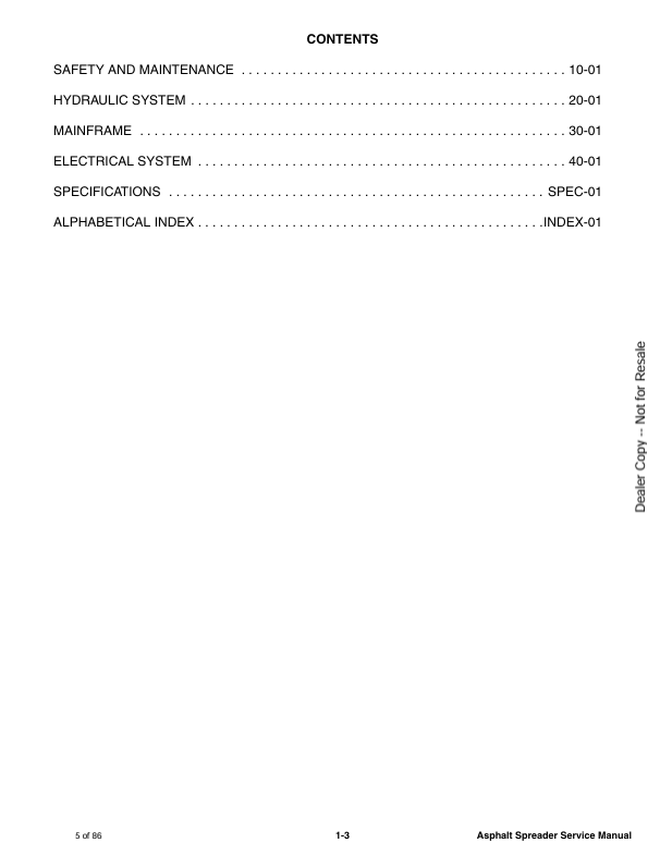 BOBCAT SAS200 ASPHALT SPREADER (7398839) SERVICE MANUAL PDF DOWNLOAD