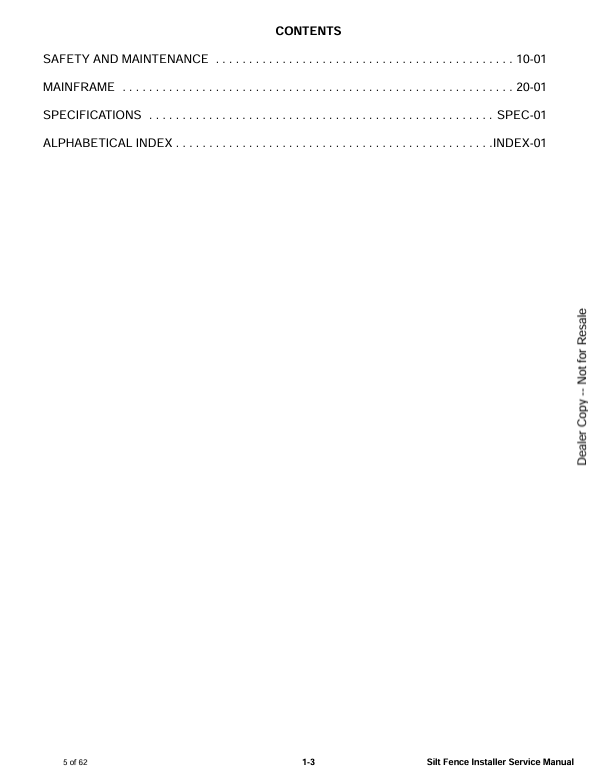 BOBCAT SILT FENCE INSTALLER (6904966) SERVICE MANUAL PDF FILE