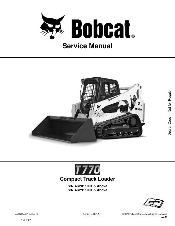 T770 A3P811001 A3P911001 & Up Service Information 6989476 - PDF