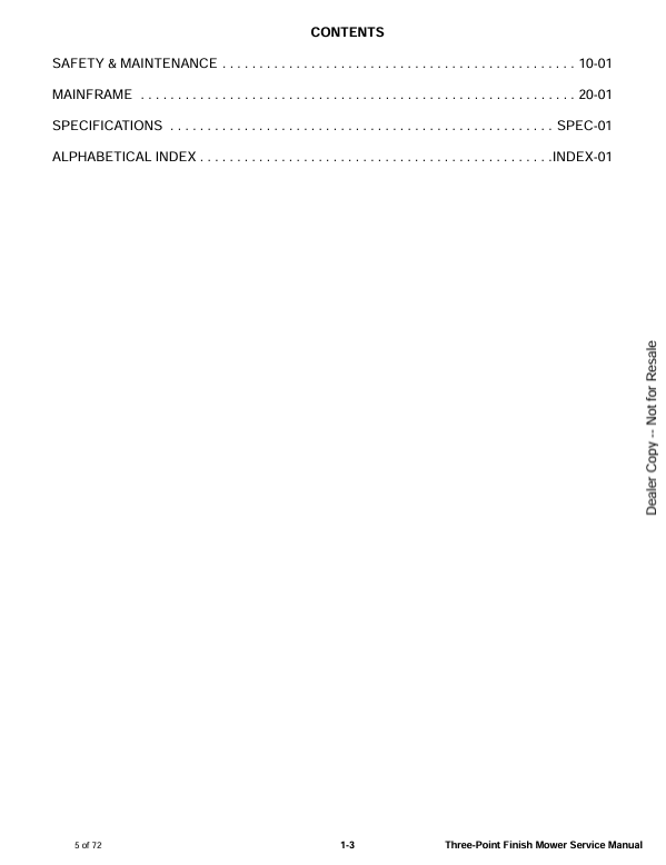 BOBCAT 3FM60, 3FM72, 3FM84 THREE-POINT FINISH MOWER (6989546) SERVICE MANUAL PDF FILE