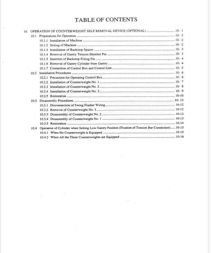 Kobelco CK1000 Crane Operator Manual PDF Download