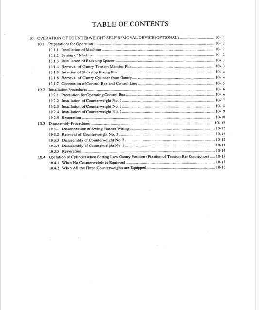 Kobelco CK1000 Crane Operator Manual PDF Download