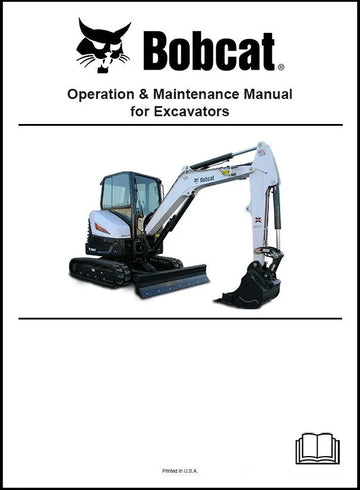 Bobcat Crawler Excavator ZX75 Operating & Maintenance Manual 22509384 enGB PDF Download