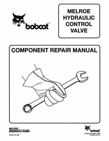 Bobcat Melroe Hydraulic Control Valve Service Repair Manual 6570041 enUS PDF Download