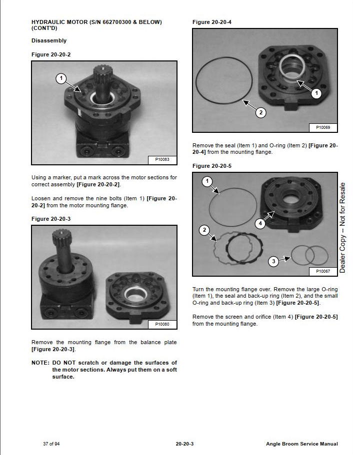 Bobcat Angle Broom 84V Service Manual PDF