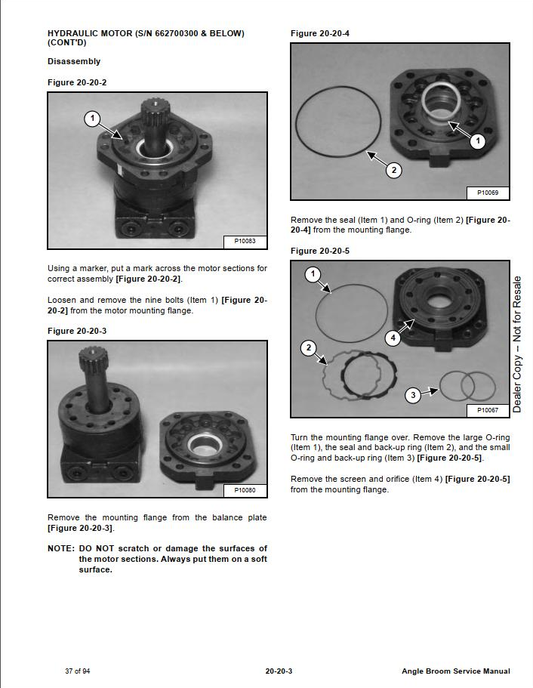 Bobcat Angle Broom 84V Service Manual PDF