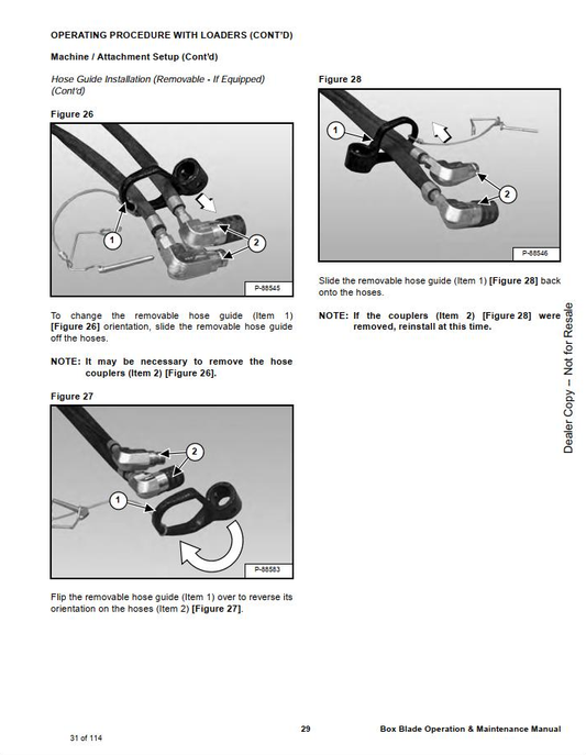 Bobcat Box Blade Operation & Maintenance Manual PDF