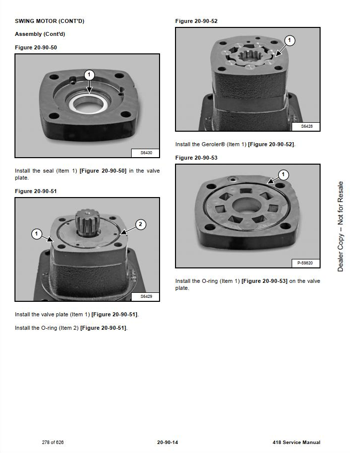 Bobcat Compact Excavator 418 Service Manual PDF