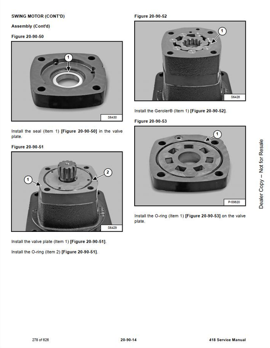 Bobcat Compact Excavator 418 Service Manual PDF