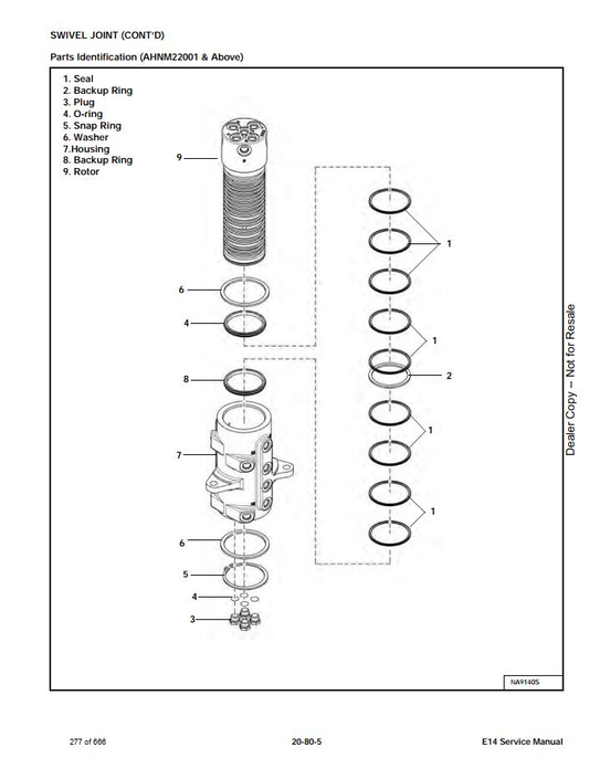 Bobcat E14 Compact Excavator Service Manual PDF Download