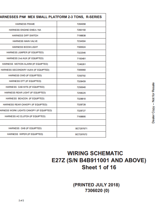 Bobcat E27Z Compact Excavator Electrical & Hydraulic Diagram PDF