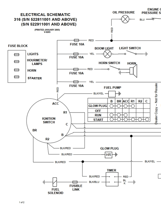 Bobcat 316 Excavator Hydraulic & Electrical Schematic Manual PDF