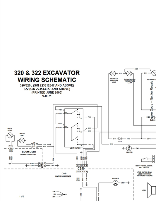 Bobcat 320–322 Excavator Hydraulic & Electrical Schematic Manual PDF