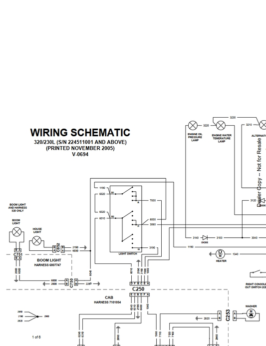 Bobcat 320(L) Excavator Hydraulic & Electrical Schematic Manual PDF