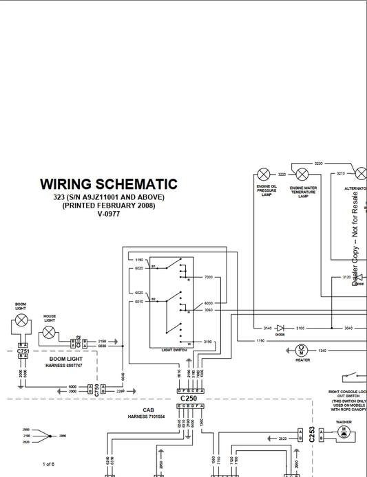 Bobcat 323 Excavator Hydraulic & Electrical Schematic Manual PDF