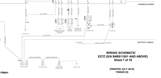 Bobcat E27z Excavator Hydraulic & Electrical Schematic Manual PDF