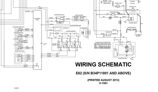 Bobcat E62 Excavator Hydraulic & Electrical Schematic Manual PDF