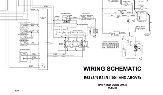 Bobcat E62 Excavator Hydraulic & Electrical Schematic Manual PDF